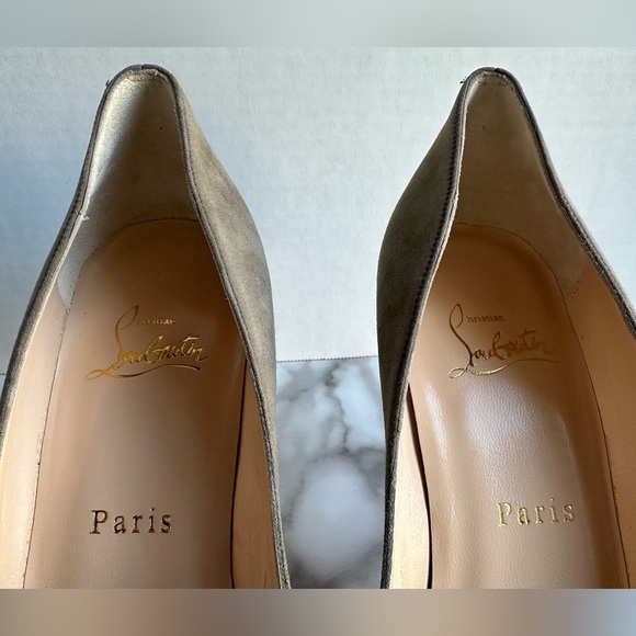 Authentic Christian Louboutin Suede Heels 37 - Picture 6 of 14